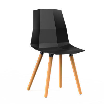 Стул SOLL (черный) PP1150B (от 12 шт) - фото 69982876