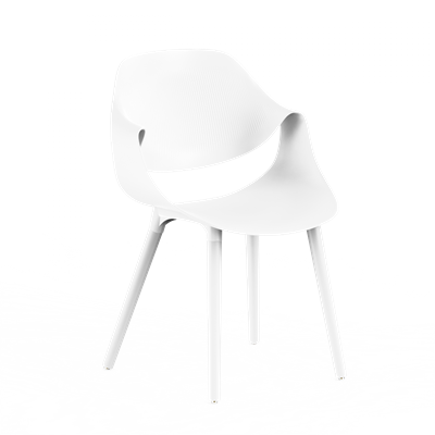 Стул SATIE W (белый) PP1129W (от 12 шт) - фото 69982926