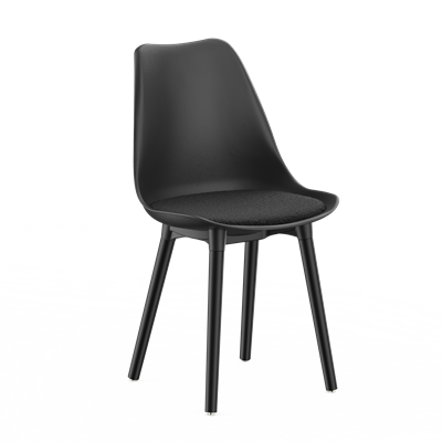 Стул SIDEN BOUCLE (черный на черных ножках) PP1214B (от 12 шт) - фото 69983091