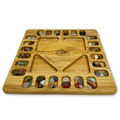 Настольная игра из дерева «Манкала (Калах)» до 4 игроков XS - фото 70418399