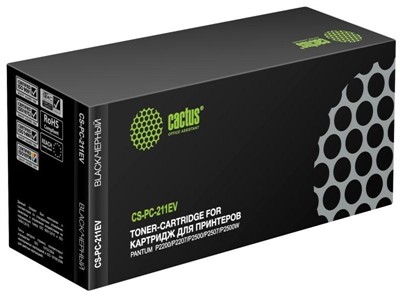 Картридж лазерный Cactus CS-PC-211EV черный (1600стр.) для Pantum P2200/ P2207/ P2500/ P2507/ P2500W/ M65 - фото 70503204