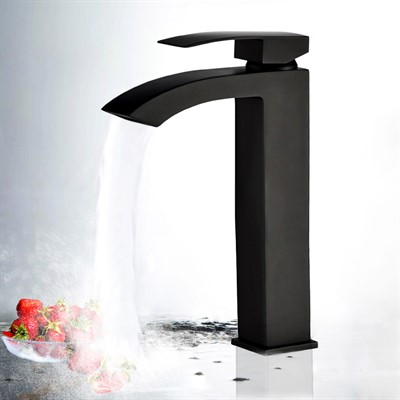 Luara Чёрный. Смеситель для раковины высокий TVZ-0901 - фото 70695084