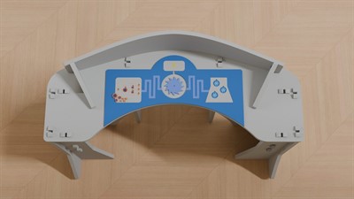 Игровой мягкий сборный стол "РосАтом" с интерактивными элементами - фото 70774765