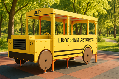 Домик-беседка "Школьный автобус с бизи-элементами", Жу-Жу - фото 70774813