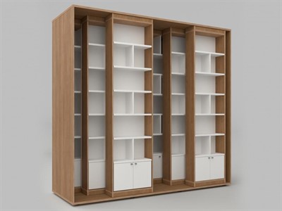 Стеллаж с передвижными модулями из коллекции СТУГЛ 245х232х85 см - фото 70855006