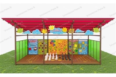 Веранда с напольными шахматами и 6 бизиборд - фото 70886665
