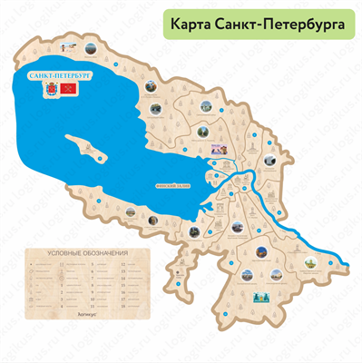 Карта Санкт-Петербурга - фото 70944051
