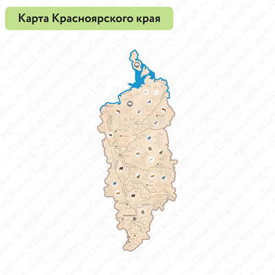 Карта Красноярского края - фото 70944079