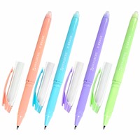 Ручка стираемая гелевая синяя с грипом BRAUBERG X-ERASE PASTEL узел 0,7мм, линия 0,35мм, 143953