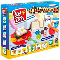 Набор для творчества Масса для лепки Joy Doh набор TOAST CREATION - ТОСТЕР,15 аксессуаров,3 баночки с тестом,3 х 50 г. TOST-150 pot