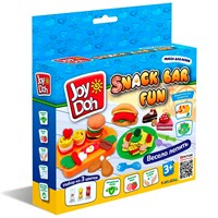 Набор для творчества Масса для лепки Joy Doh набор SNACK BAR FUN - ВЕСЕЛАЯ ЗАКУСОЧНАЯ, поднос с пресс-формами,5 аксессуаров,3 пакетика с тестом SNAK-60 bag /48/ ***