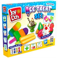 Набор для творчества Масса для лепки Joy Doh набор ICE-TREAT SET - ЭСКИМО, 3d формы, 8 аксессуаров, 4 баночки с тестом ICET-200 pot ***