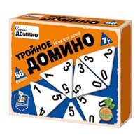 Деревянная игра Тройное Домино 02982