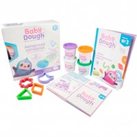 Набор для творчества Тесто для лепки Развивающий набор 2+ голубой Baby Dough BD044