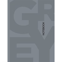 Блокнот 467-0-159-16251-3 в клетку Total Grey. Grey 1