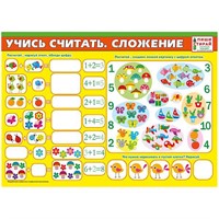 Плакат 070.889 Учись считать. Сложение