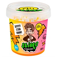 Лизун Slime Crunch-slime желтый 110 г. Влад А4 SLM059