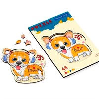 Деревянный пазл Музыкальный Корги S kids Z304