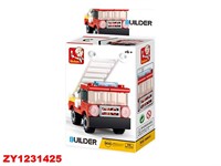 Конструктор Builder 38-0593С Пожарная машина в коробке