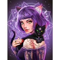 Блокнот Точкабук 467-0-159-17074-7 Witch Girls. ВЕДЬМОЧКА С КОТОМ