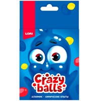 Набор Химические опыты.Crazy Balls "Жёлтый, синий и красный шарики" Оп-101