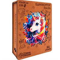Дер. Пазл фигурный Единорог P-060