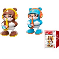 Игрушка на бат. 682B Медведь саксофонист в кор.