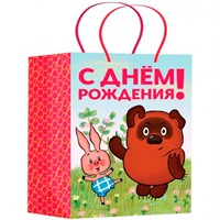 Пакет Чудо праздник матовый xl 33,5*45*15 см Союзмультфильм Винни Пух PXL-122043-VP
