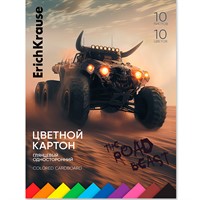 Картон цвет. 10 л. 10 цв. Road Beast 63626 ErichKrause