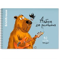 Альбом д/рис. 40 л. ErichKrause Happy Capy А4 61522