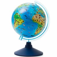 Глобус Зоогеографический 210 мм Детский Классик Евро Ке012100207