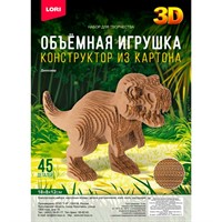 Набор для творчества Конструктор из картона. Объёмная игрушка Динозавр Нг-001 LORI
