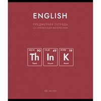 Тетрадь 48 л. клетка Нахимичили Английский язык 022938