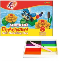 Пластилин 8цв Кроха 25С 1551-08 /ЛУЧ/
