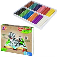 Пластилин 12цв Zoo 29С1722-08 /ЛУЧ/