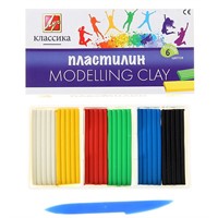 Пластилин 6цв Классика 120гр. 12С878-08 /ЛУЧ/