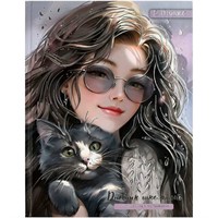 Дневник д/5-11 кл. Шатенка с котенком 69722