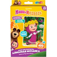 Набор для творчества Алмазная мозаика 10*15 Маша и Медведь Мульти арт AM10X15-127196