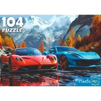 Пазл 104 Два авто на фоне гор Ф104-4533