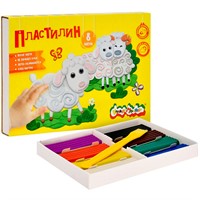 Пластилин 8цв Каляка-маляка со стеком ПКМ08 120г.