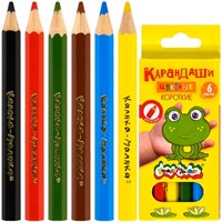 Карандаши цветные 6 цв. Каляка-маляка шестигранные КККМ06