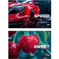 Альбом для рисования 20 л. BG "Sweet and speed" 372428
