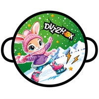 Ледянка мягкая круглая Dvizhok Зайка 45см зеленая 80521