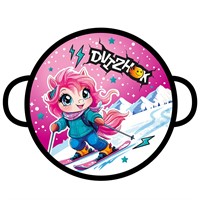 Ледянка мягкая круглая Dvizhok Пони 45см розовая 80522