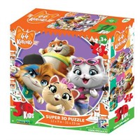 Пазл 3D 48 дет. 44 котенка.Сюжет 1 13725