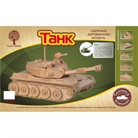 Деревянный конструктор Танк P050