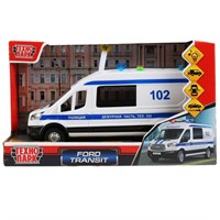 Модель TRANSITVAN-22PLPOL-WH Ford Transit Полиция Технопарк в коробке