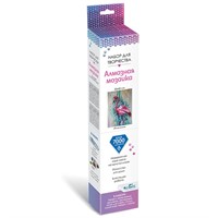 Набор для творчества Алмазные узоры.Яркие краски.Фламинго 30*40см 06140