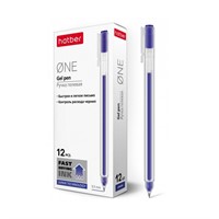 Ручка гелевая синяя One 0,5мм чернила fast dry GP_058627 Hatber