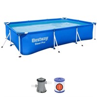 Бассейн каркасный прямоугольный  56411 Steel Pro Pools 300х201х66см, с набором